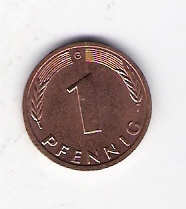 Deutschland  1 Pfennig J.380 1991 G siehe Bild