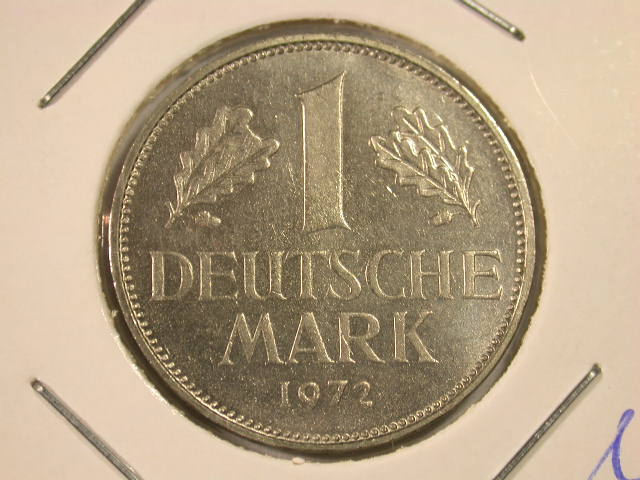  Dez11001  BRD  1 Mark  1972 J  in besserer Erhaltung  anschauen   