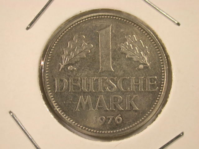  Dez11001  BRD  1 Mark  1976 D  in besserer Erhaltung  anschauen   