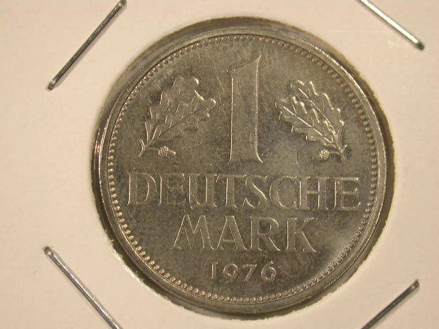  Dez11001  BRD  1 Mark  1976 F  in besserer Erhaltung  anschauen   