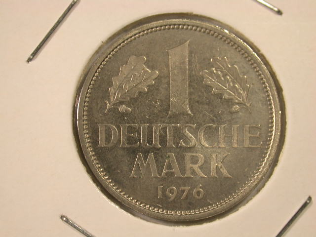  Dez11001  BRD  1 Mark  1976 G  in besserer Erhaltung  anschauen   