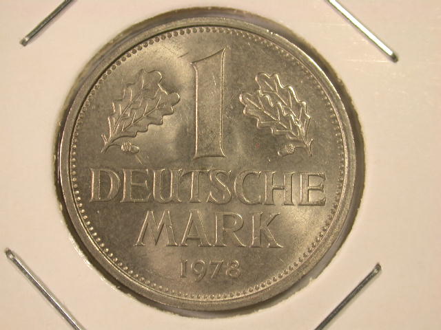  Dez11001  BRD  1 Mark  1978 D  in Stempelglanz besserer Erhaltung  anschauen   