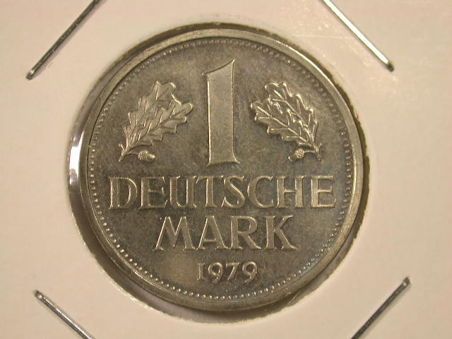  Dez11001  BRD  1 Mark  1979 D  in besserer Erhaltung  anschauen   