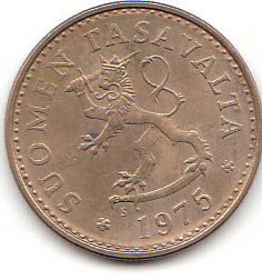 Finnland (D047)b. 10 Pennia 1975 siehe scan