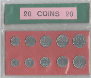  Mixsatz Brasilien 20 Münzen (alles verschiedene)(g1472)   