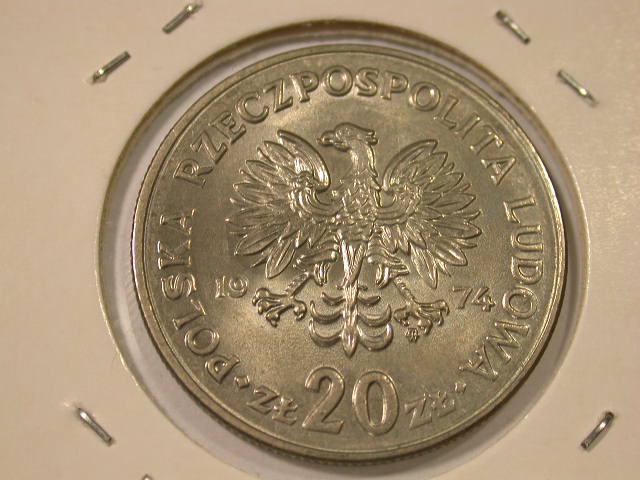  12001 20 Zloty Polen von 1974 Nowotko in  besser  anschauen   