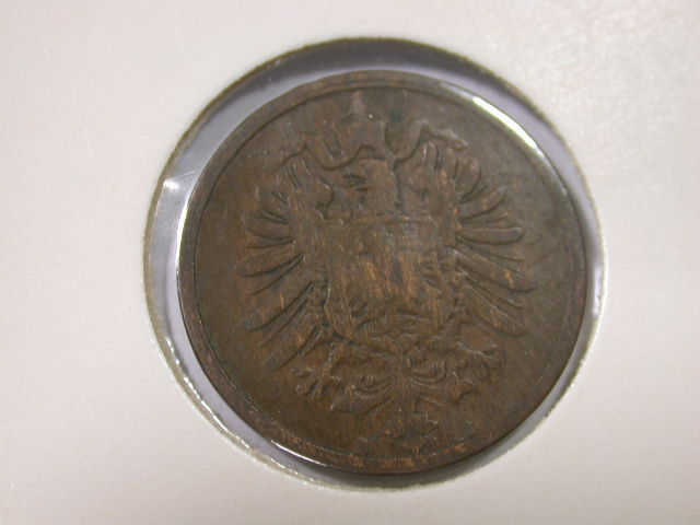  12001 KR  2 Pfennig von  1874 B  in s-ss anschauen   