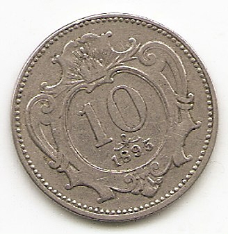  Österreich 10 Heller 1895 #501   