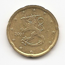  Finnland 20 Cent 2001 #504   