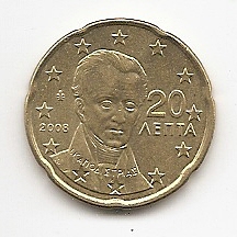  Grichenland 20 Cent 2008 #269   