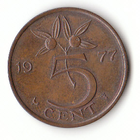 5 Cent Niederlande 1977 (F366)   