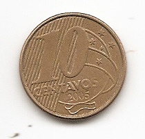  Brasilien 10 Centavos 2005 #262   