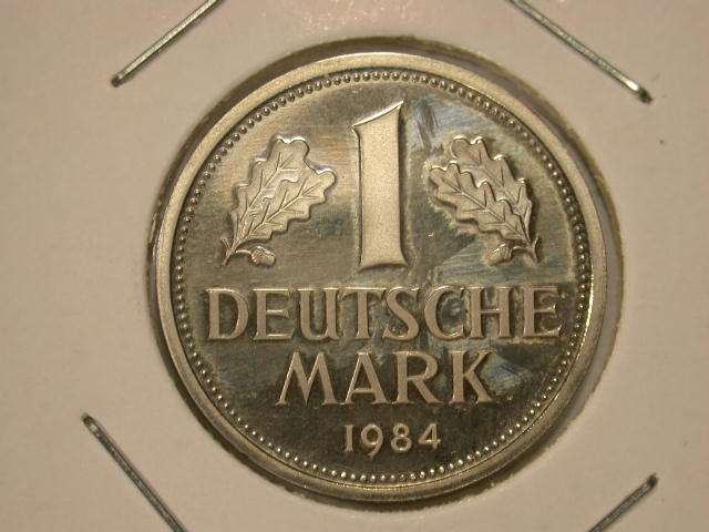  Dez11001  BRD  1 Mark  1984 G   in PP  anschauen   