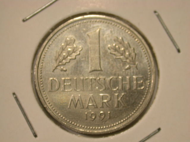  Dez11001  BRD  1 Mark  1991 J   in besser  anschauen   