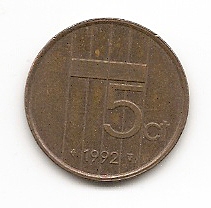  Niederlande 5 Cent 1992 #509   