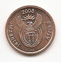  Süd-Afrika 5 Cents 2008 #510   