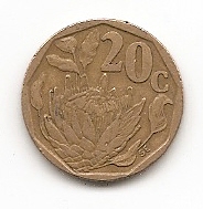  Süd-Afrika 20 Cents 1992 #511   