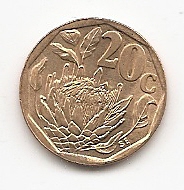 Süd-Afrika 20 Cents 1995 #511   