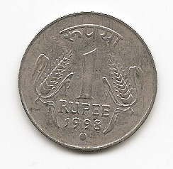  Indien 1 Rupee 1998 #520   