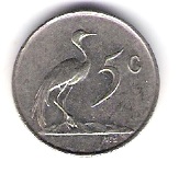  Süd Afrika 5 Cent 1971 N  Schön Nr.123   