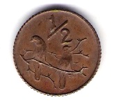  Süd Afrika 1/2 Cent 1970 Bro  Schön Nr.120   