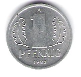  DDR 1 Pfennig 1982 A J.Nr.1508   