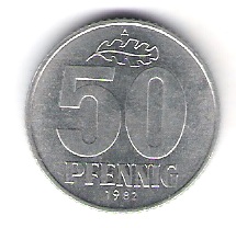  DDR 50 Pfennig 1982 A J.Nr.1512   