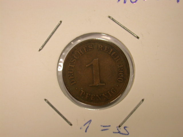  12005 1 Pfennig  1900 A   