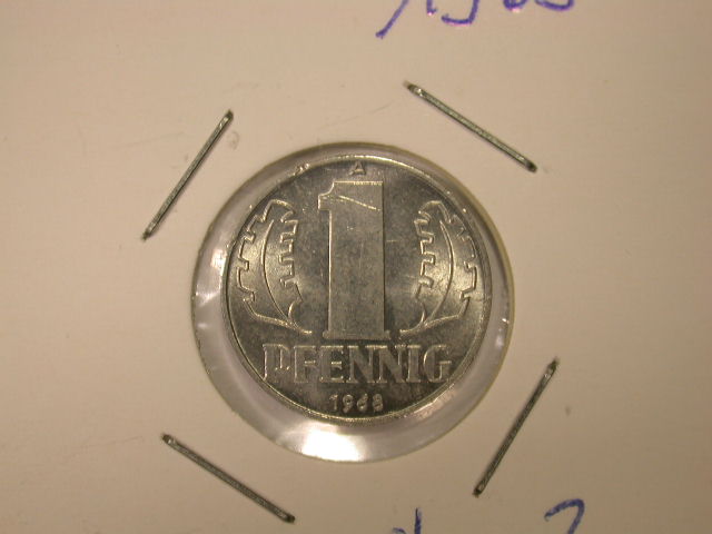  12005 1 Pfennig  1968  DDR in besser   