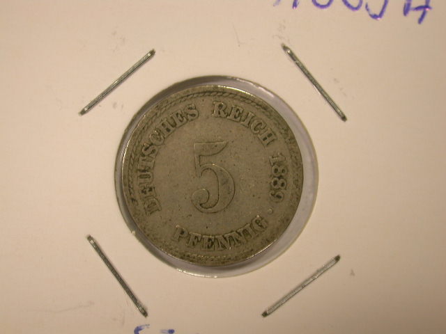  12005 5 Pfennig  1889 A   