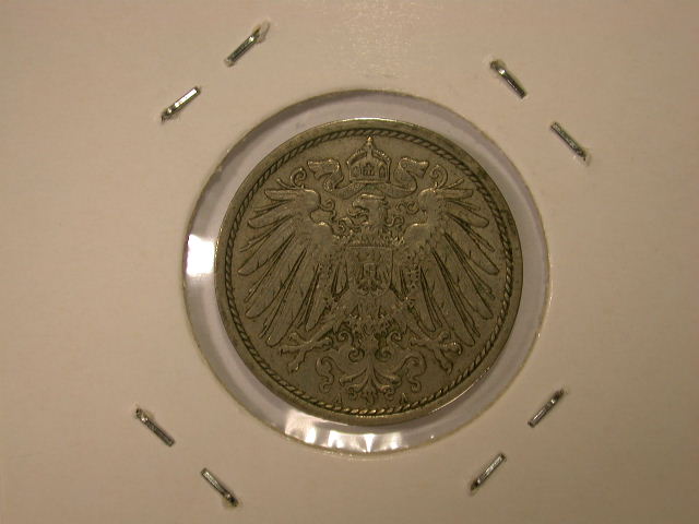  12005 10 Pfennig  1914 A in vz+   