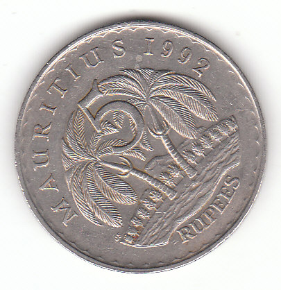  5 Rupees Mauritius 1992 (F383)   