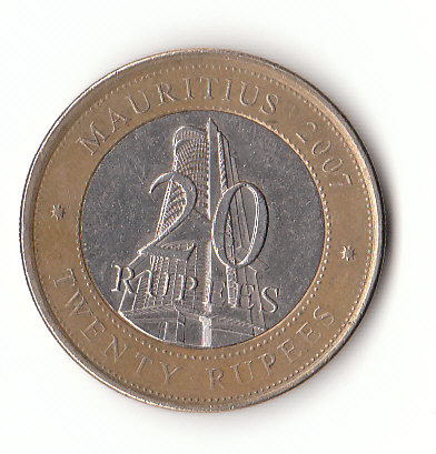 20 Rupees Mauritius 2007 (F388)