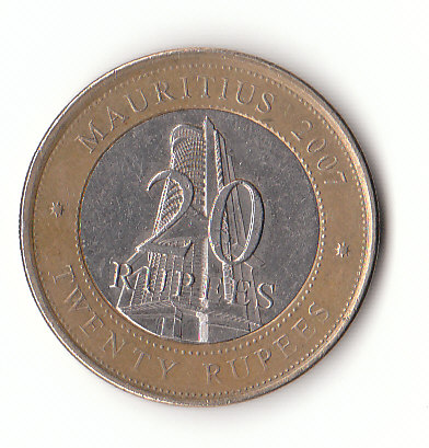  20 Rupees Mauritius 2007 (F388)   