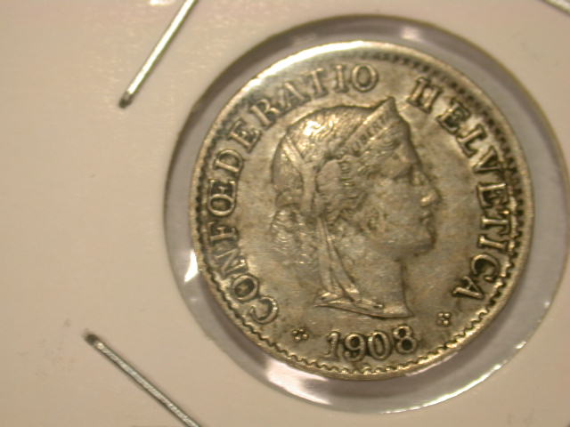 12007.13 5 Rappen von 1908 in ss-vz anschauen