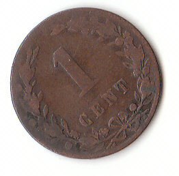  1 Cent Niederlande 1884 (F391)   