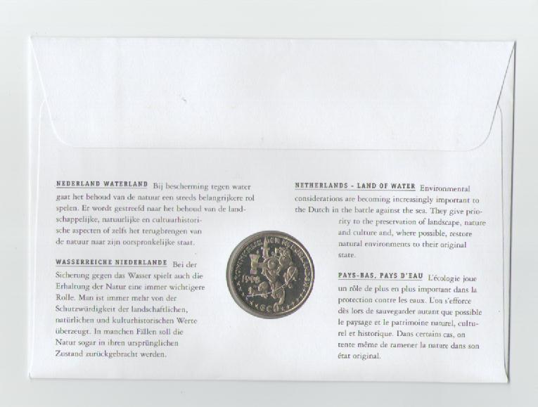  Numisbrief Niederlande ECU No.30 aus 1998(Wasserreiche Niederlande)   