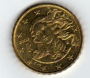  Italien 10 Cent 2002   