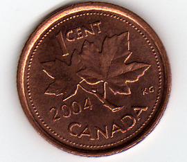  Kanada 1 Cent 2004   