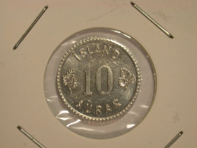 12008 Island 10 Aurar von 1970 in ST-fein MS69 !!!