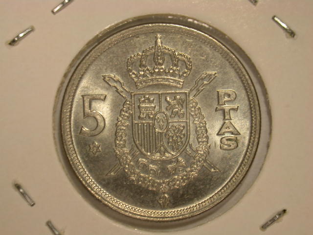  12008  Spanien   5 Peseta von 1975 (1979) in ST   