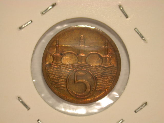  12008  CSSR   5 Heller von 1929  in ST   