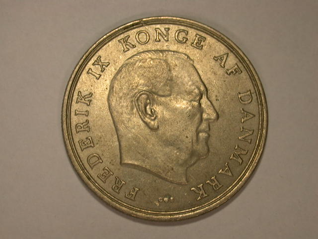 12008 Dänemark 5 Kronen von 1968 in vz-st/f.st