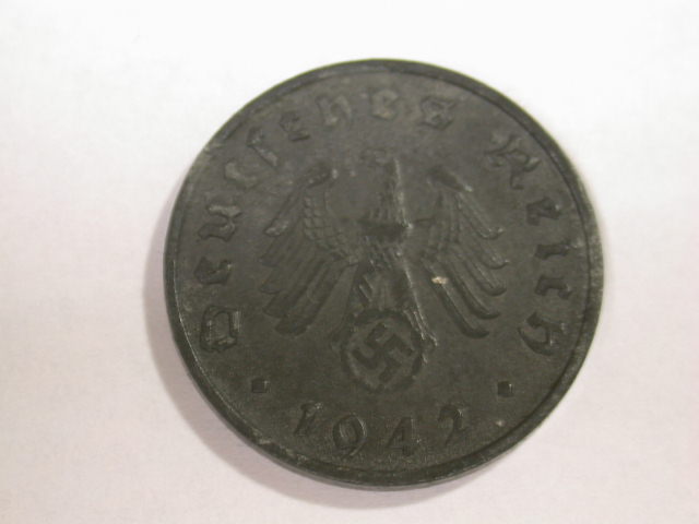  12009  10  Pfennig  1942 F  ss/ss-vz  anschauen   