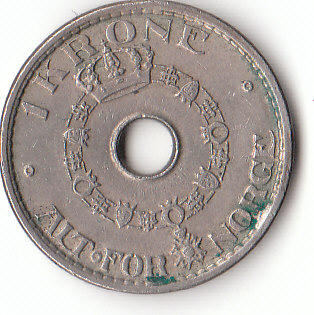  1 Krone Norwegen 1950 (F400)   