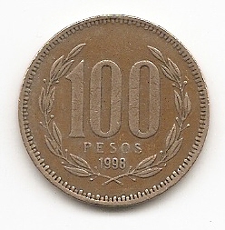  Chile 100 Pesos 1998 #258   