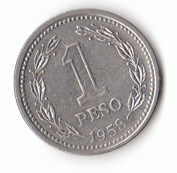  1 Peso Argentinien 1958 (F418)   