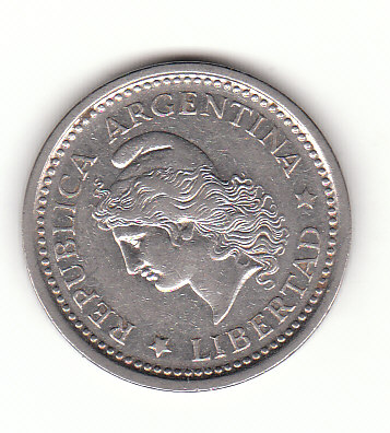 1 Peso Argentinien 1958 (F418)   