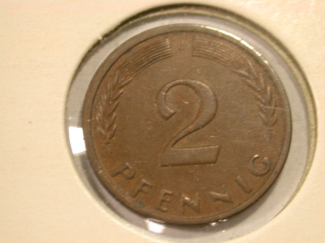  12013 2 Pfennig  1950 J  ss-vz   