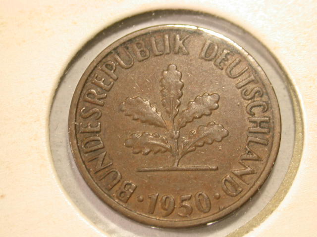  12013 2 Pfennig  1950 J  ss-vz   
